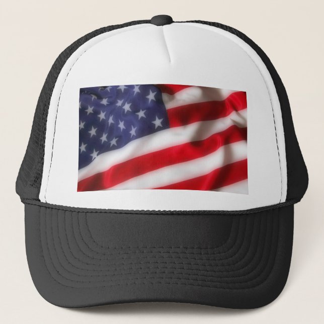 USA Flag Trucker Hat (Front)