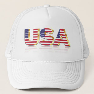 USA Flag Trucker Hat United States of America