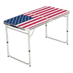 USA Flag - United States of America - Patriotic Beer Pong Table