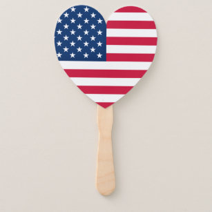 USA Flag - United States of America - Patriotic Hand Fan