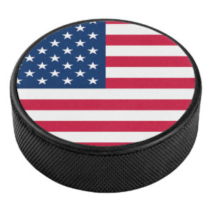 USA Flag - United States of America - Patriotic Hockey Puck