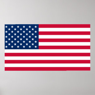 USA Flag - United States of America - Patriotic - Poster