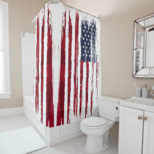 USA Flag   United States of America   Patriotic  Shower Curtain