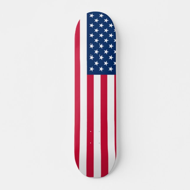 USA Flag - United States of America - Patriotic Skateboard (Front)