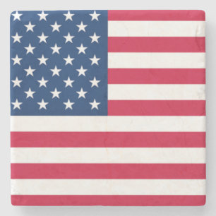 USA Flag - United States of America - Patriotic Stone Coaster
