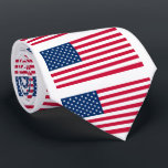 USA Flag - United States of America - Patriotic Tie<br><div class="desc">USA - United States of America - Flag - Patriotic - Independence Day - July 4th - Customisable - Choose / Add Your Unique Text / Colour / Image - Make Your Special Gift - Resize and move or remove and add elements / image with customisation tool. You can also...</div>