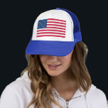 USA Flag - United States of America - Patriotic - Trucker Hat<br><div class="desc">USA - United States of America - Flag - Patriotic - Independence Day - July 4th - Customisable - Choose / Add Your Unique Text / Colour / Image - Make Your Special Gift - Resize and move or remove and add elements / image with customisation tool. You can also...</div>