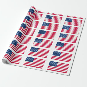 USA Flag - United States of America - Patriotic - Wrapping Paper