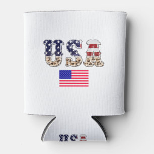 Usa Flag-Usa-Flag-America-American-American Flag Can Cooler