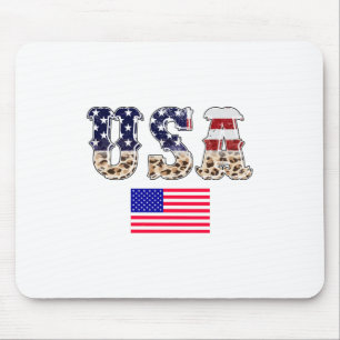 Usa Flag-Usa-Flag-America-American-American Flag Mouse Pad