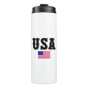 Usa Flag-Usa-Flag-America-American-American Flag Thermal Tumbler