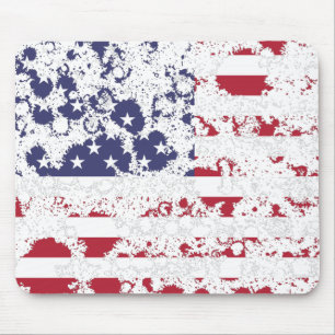 USA flag /USA KCALIMA effect by Masanser Mouse Pad