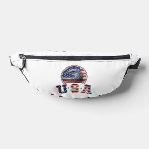 USA Flag Vintage American Eagle American Flag Bum Bags