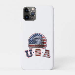 USA Flag Vintage American Eagle American Flag iPhone 11 Pro Case