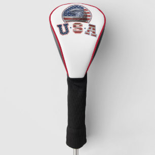 USA Flag Vintage American Eagle American Flag Golf Head Cover