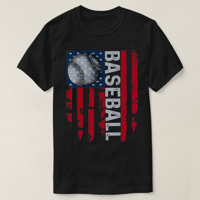 USA Flag Vintage  Dad Mum Tee  (Design Front)