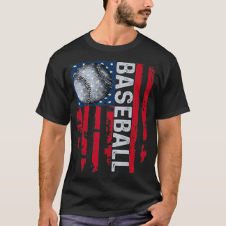 USA Flag Vintage  Dad Mum Tee 