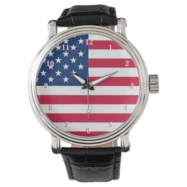 Usa Flag Watch Patriotic (Front)