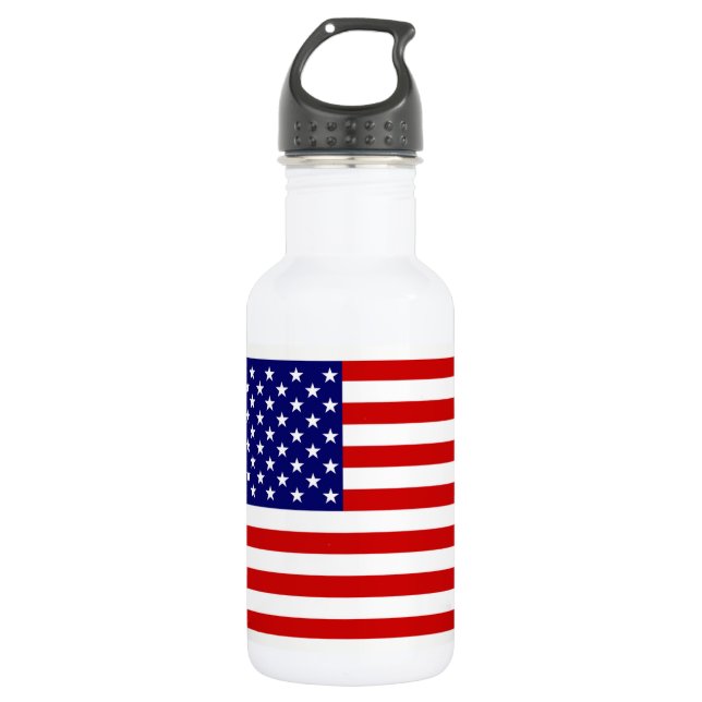 USA Flag wbcnt 532 Ml Water Bottle (Front)