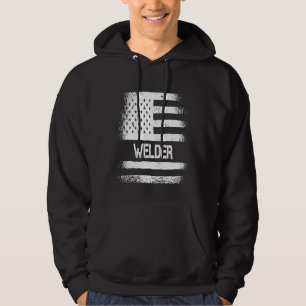 Usa Flag Welder American Patriot Us Flag Welding Hoodie