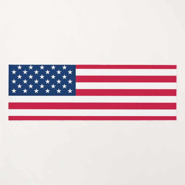 USA Flag Yoga Mat (Front (Horizontal))