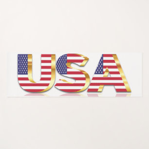 USA Flag Yoga Mat United States of America