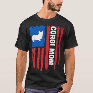 Usa Flagpatriotic Corgi Mom1458 T-Shirt