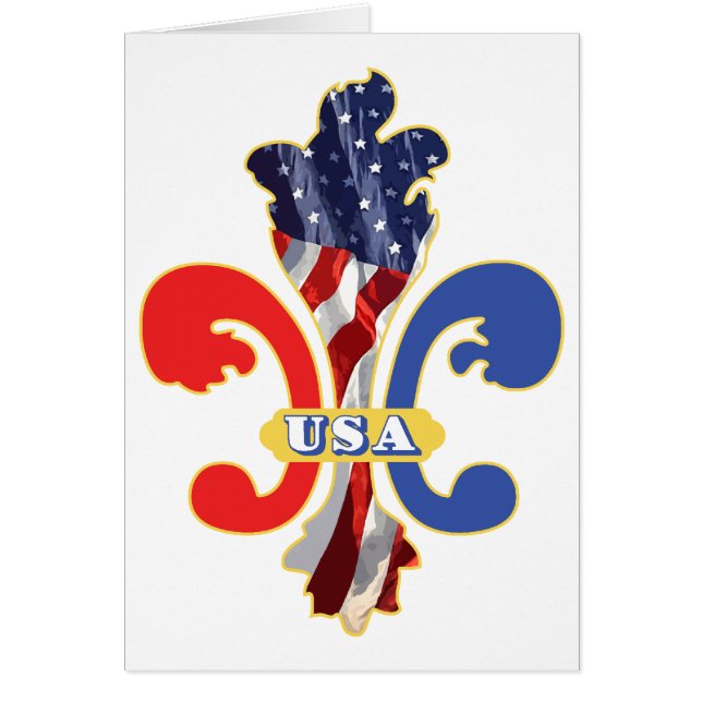 USA Fleur de lis (Front)
