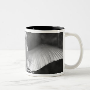 USA, Florida, Great Egret (Ardea alba) infrared 2 Two-Tone Coffee Mug