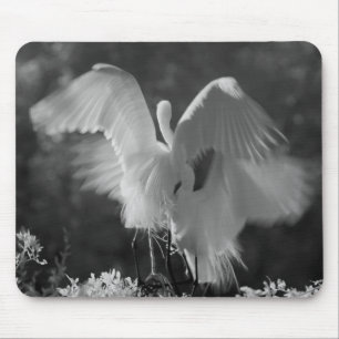 USA, Florida, Great Egret (Ardea alba) infrared 3 Mouse Pad