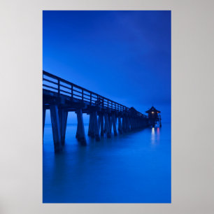 USA, Florida, Gulf Coast, Naples, Naples Pier Poster