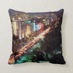 USA, Florida, Miami Beach, Ocean Drive, Art Deco 2 Cushion