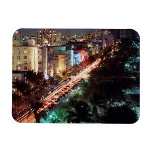 USA, Florida, Miami Beach, Ocean Drive, Art Deco 2 Magnet