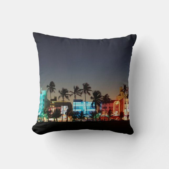 USA, Florida, Miami Beach, Ocean Drive, Art Deco Cushion (Front)
