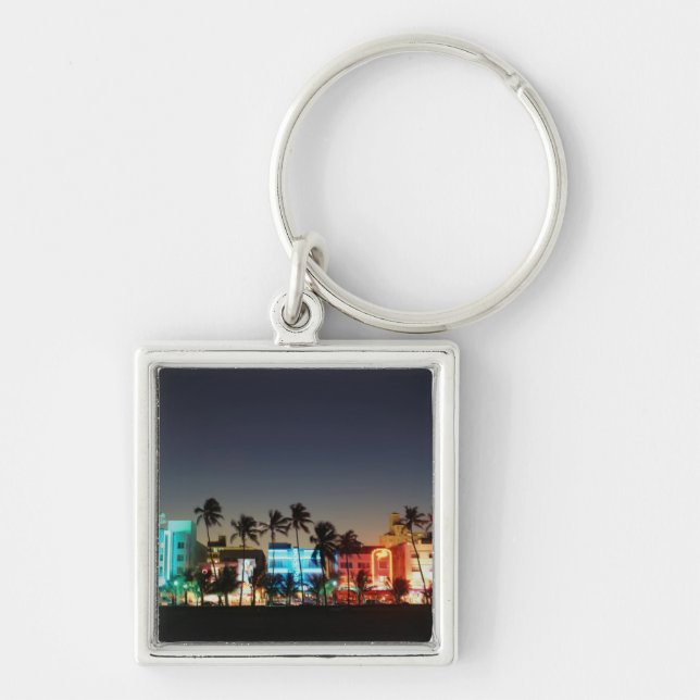 USA, Florida, Miami Beach, Ocean Drive, Art Deco Key Ring (Front)