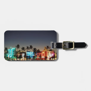 USA, Florida, Miami Beach, Ocean Drive, Art Deco Luggage Tag