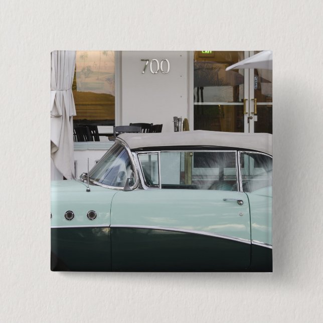 USA, Florida, Miami Beach: South Beach, 1956 15 Cm Square Badge (Front)