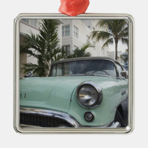 USA, Florida, Miami Beach: South Beach, 1956 3 Metal Tree Decoration