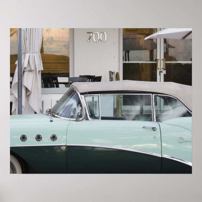 USA, Florida, Miami Beach: South Beach, 1956 Poster (Front)