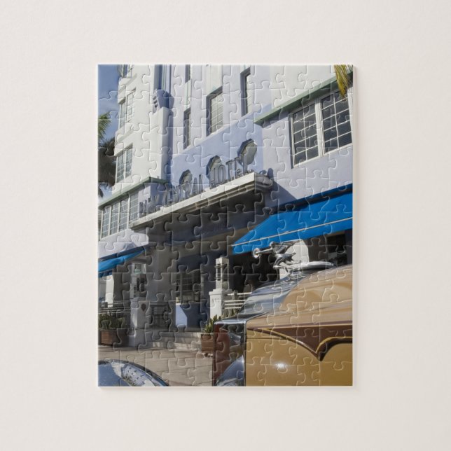 USA, Florida, Miami Beach: South Beach, Art Deco Jigsaw Puzzle (Vertical)
