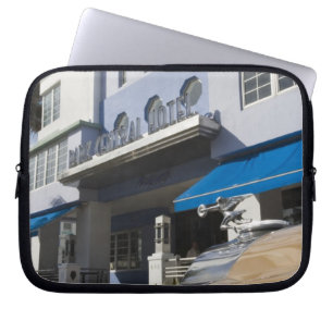 USA, Florida, Miami Beach: South Beach, Art Deco Laptop Sleeve