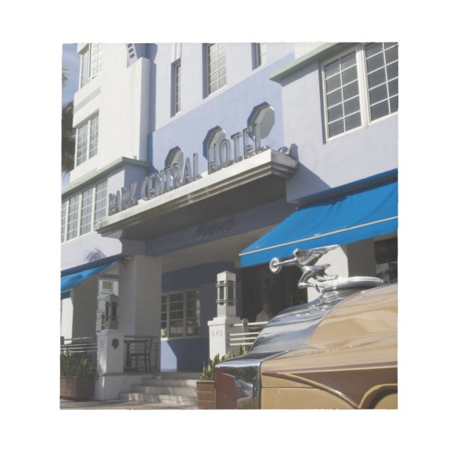 USA, Florida, Miami Beach: South Beach, Art Deco Notepad (Front)
