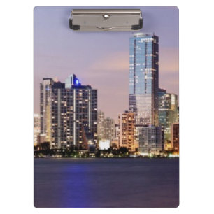 USA, Florida, Miami skyline at dusk 2 Clipboard