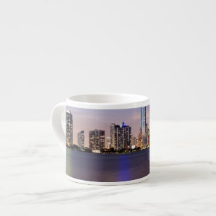 USA, Florida, Miami skyline at dusk 2 Espresso Cup