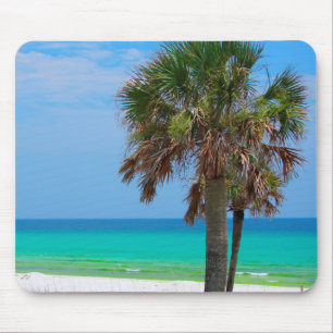 USA, Florida. Palm Trees On Emerald Coast Mouse Pad
