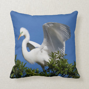 USA, Florida, St. Augustine, Egret Cushion