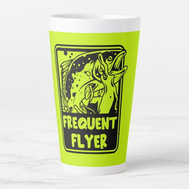 USA Fly Fishing Latte Mug (Front)