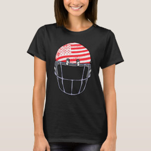 Usa Football Helmet Sports Hobby Men Women T-Shirt