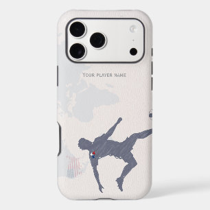 USA football lover custom name phone case
