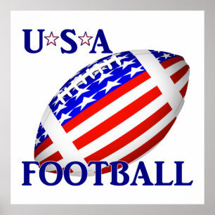 USA Football  With Text Poster